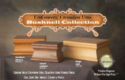 The UrnConcern Bushnell Solid Wood Cremation Urn